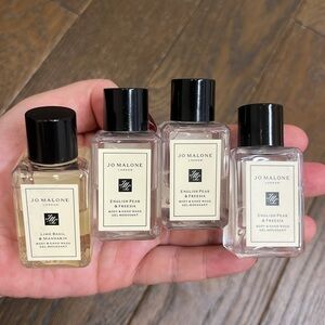 Jo Malone lime basil & mandarin/english pear&freesia body & hand wash 15ml New